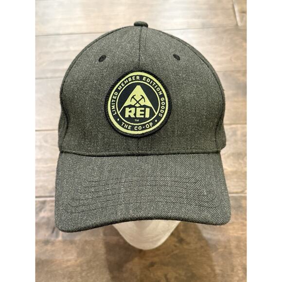 REI Mens Gray Limited Members Edition Goods Patch Adjustable Strapback Hat Cap - Picture 2 of 8